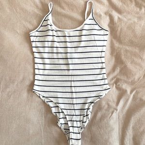 Forever 21 Stripped Bodysuit
